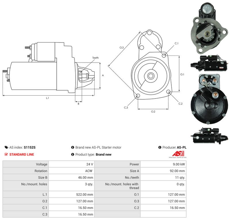 AS-PL S1152S Starter