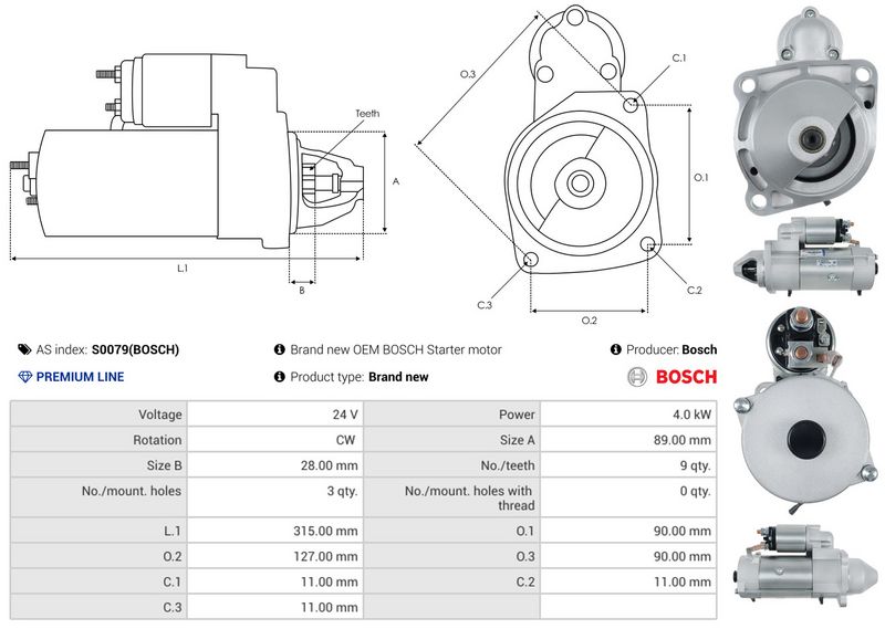 AS-PL S0079(BOSCH) Starter