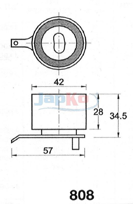 JAPKO 45808 Tensioner, timing belt