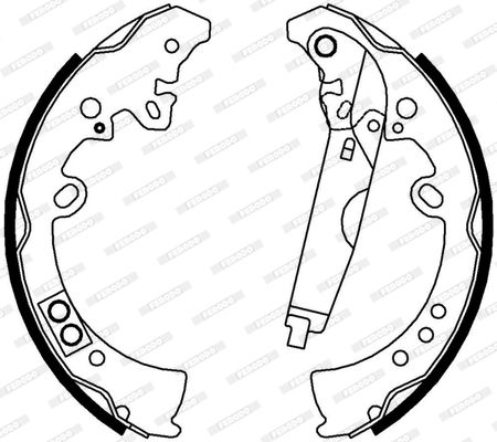 FERODO FSB4010 Brake Shoe Set