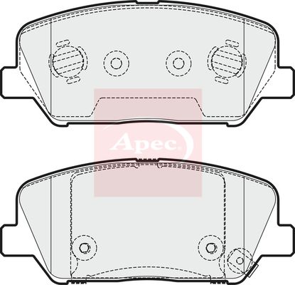 APEC Brake Pad Set, disc brake PAD1953