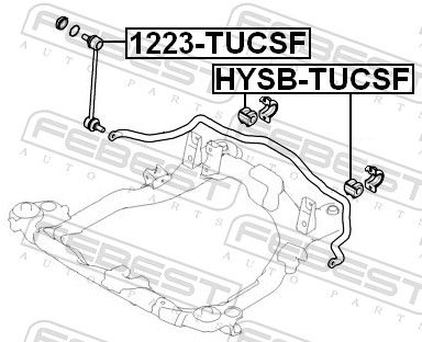 FEBEST 1223-TUCSF Link/Coupling Rod, stabiliser bar