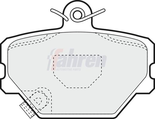 Fahren Brake Pad Set, disc brake FBP3174