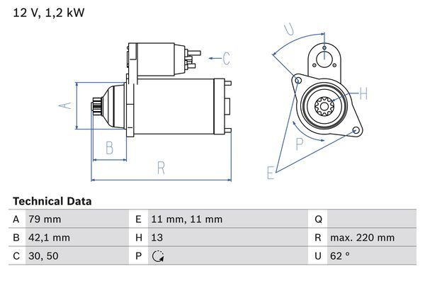 Bosch Starter 0 986 026 150