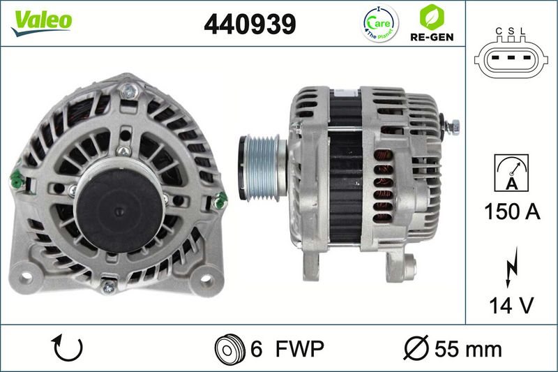 Γεννήτρια  VALEO RE-GEN REMANUFACTURED