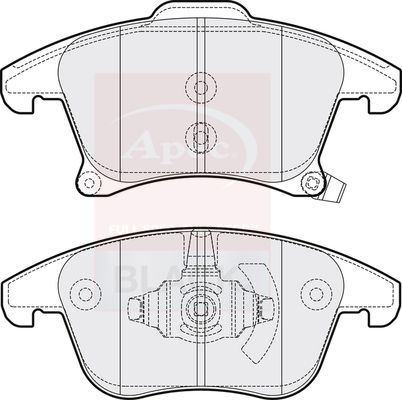 APEC Brake Pad Set, disc brake PAD2070B