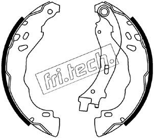 fri.tech. 1022.037 Комплект гальмівних колодок