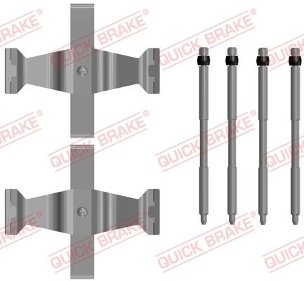 Комплект приладдя, накладка дискового гальма, Quick Brake 109-0109