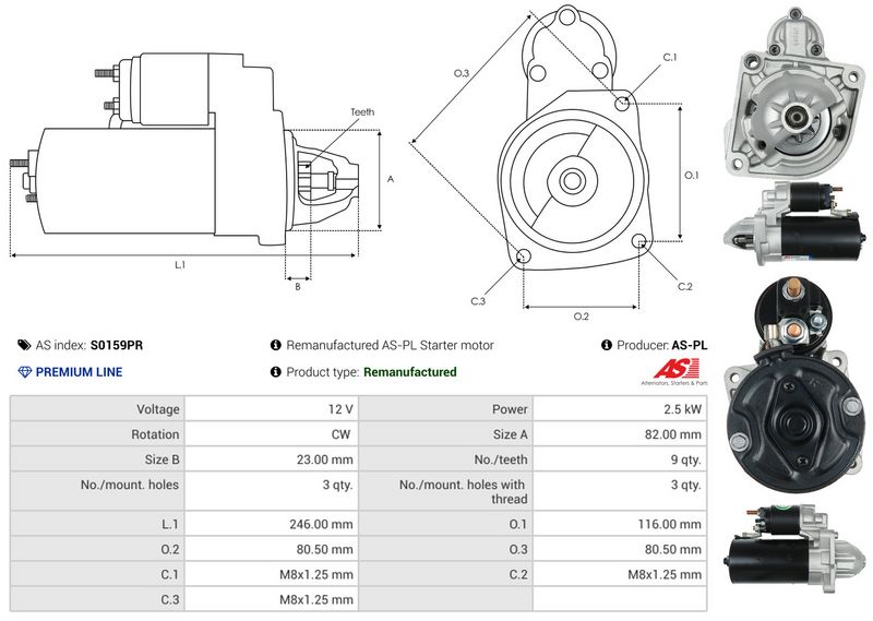 AS-PL S0159PR Starter