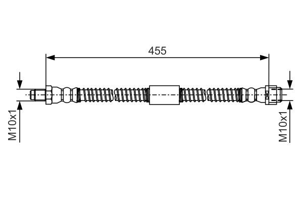 Шланг тормозной MB S/CL/E/CLS-Klasse ''F ''05-11