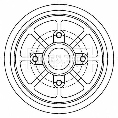 Гальмівний барабан, Borg & Beck BBR7274