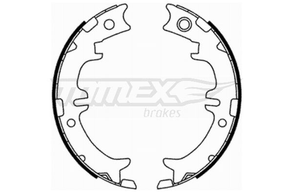 TOMEX Brakes fékpofakészlet TX 21-76