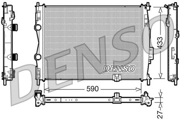 DENSO hűtő, motorhűtés DRM46019