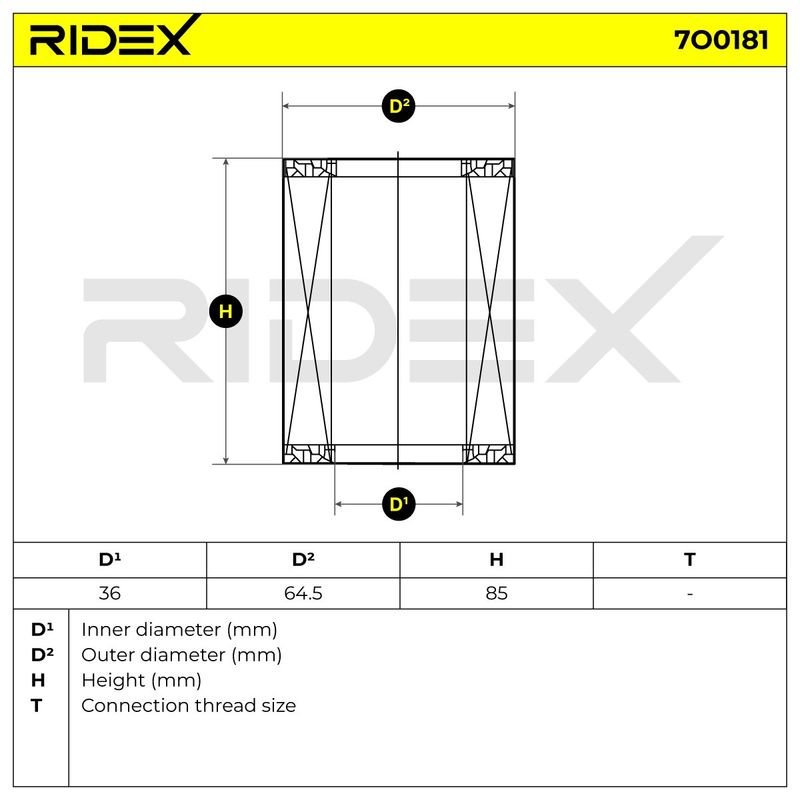 маслен филтър RIDEX