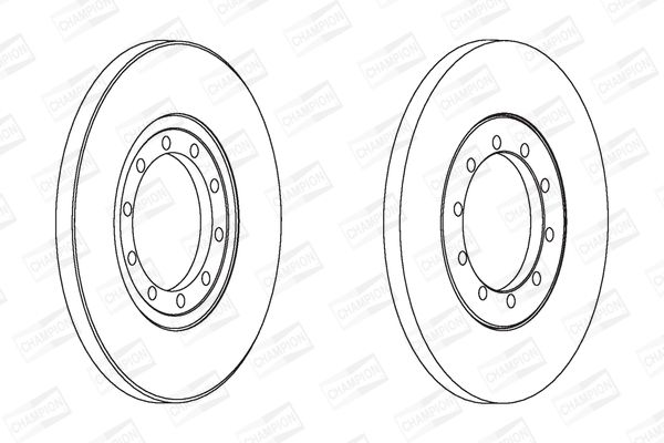Гальмівний диск, Champion 562537