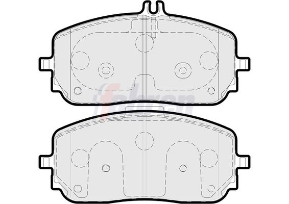 Fahren Brake Pad Set, disc brake FBP3917