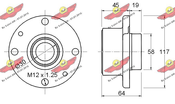 AUTOKIT 01.195 Rato guolio komplektas