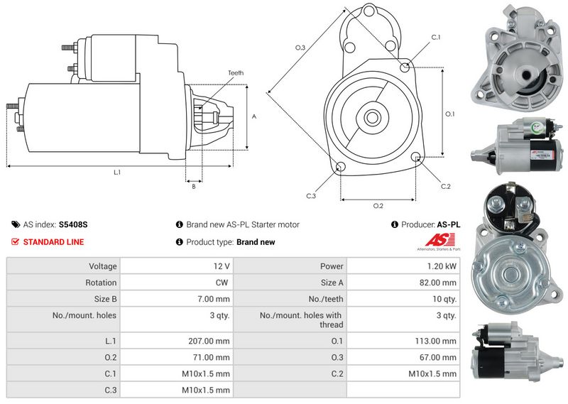 AS-PL S5408S Starter