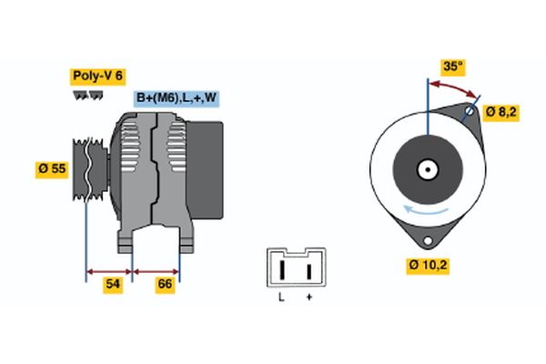 BOSCH Dynamo / Alternator 0 986 042 231