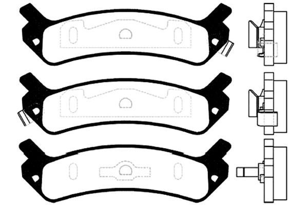 Kavo Parts Stabdžių trinkelių rinkinys, diskinis stabdys