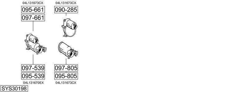 SISTEM DE ESAPAMENT BOSAL SYS30198