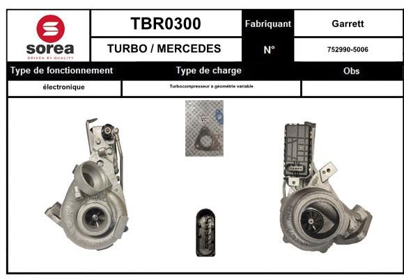 Compresor,sistem de supraalimentare TBR0299 EAI