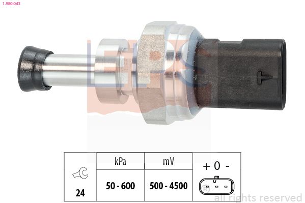 Sensor, presión gas de escape