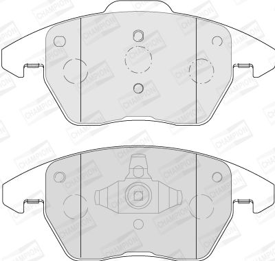 Комплект гальмівних накладок, дискове гальмо, Champion 573852