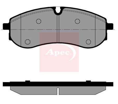 APEC Brake Pad Set, disc brake PAD2586