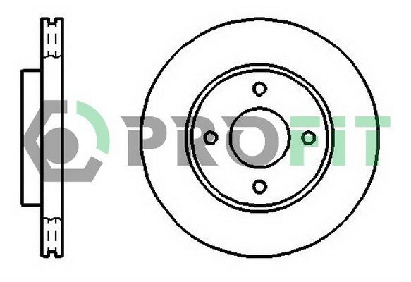 Гальмівний диск, Profit 5010-1072