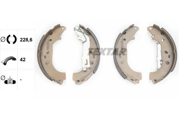 TEXTAR 91067600 Brake Shoe Set