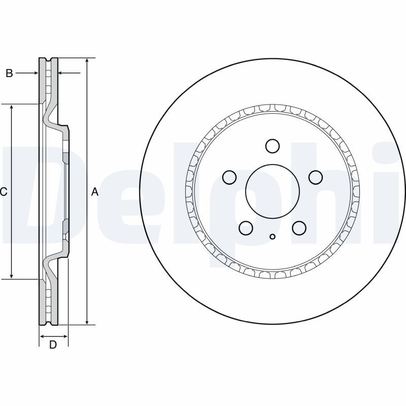 Delphi Brake Disc BG4643C