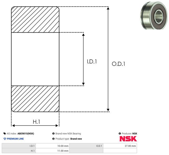 AS-PL ABE9015(NSK) Bearing