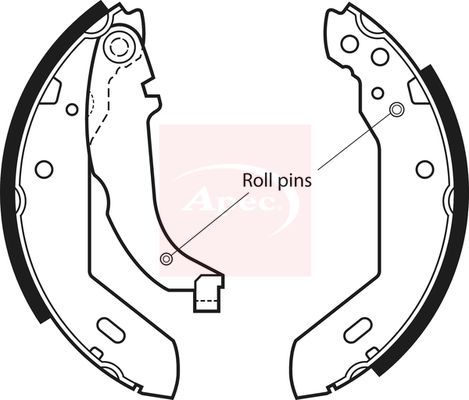 APEC Brake Shoe Set SHU365