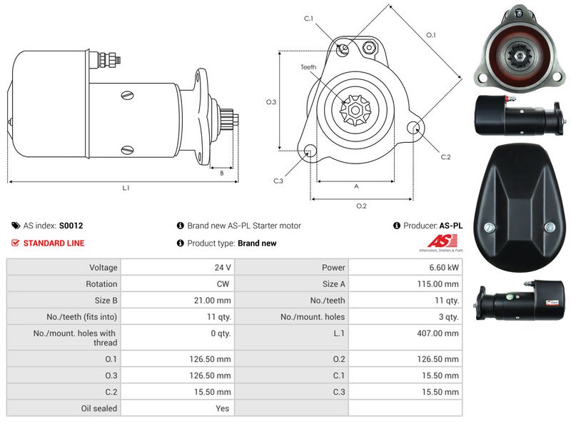 AS-PL S0012 Starter