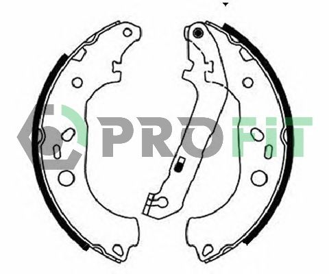 Комплект гальмівних колодок, Profit 5001-0687