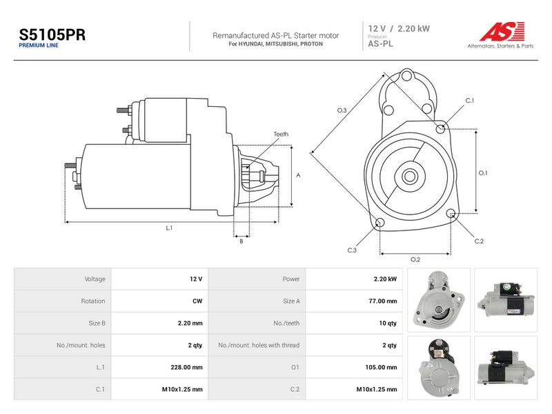 This part match OEM code: MD344182