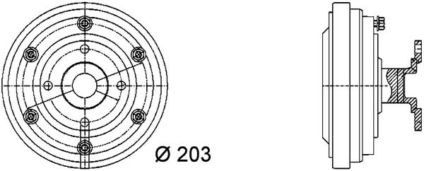 Product Image - Koppeling, radiateurventilator - CFC32000P - MAHLE