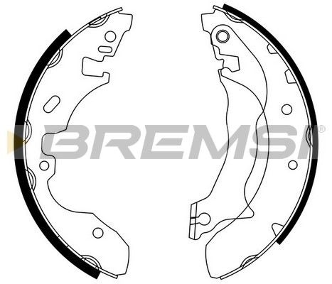 Комплект гальмівних колодок, Bremsi GF0237