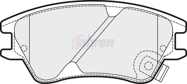 Fahren Brake Pad Set, disc brake FBP3621