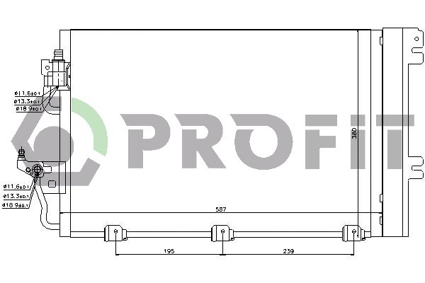 Конденсатор, система кондиціонування повітря, Profit 5052C1