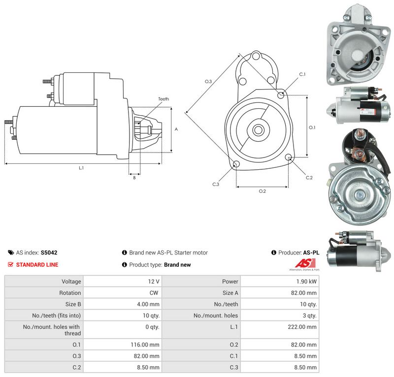 Starter, AS-PL S5042