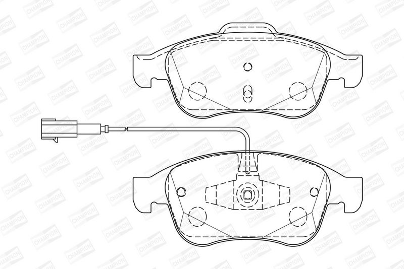 CHAMPION Plaquettes de frein à disque 573331CH