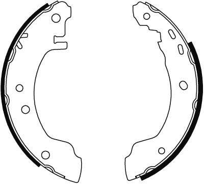 Комплект гальмівних колодок, Trw GS8529