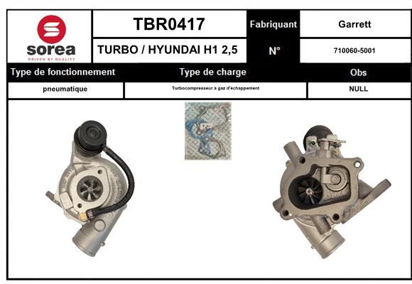 Compresor,sistem de supraalimentare TBR0416 EAI