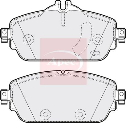 APEC Brake Pad Set, disc brake PAD2025