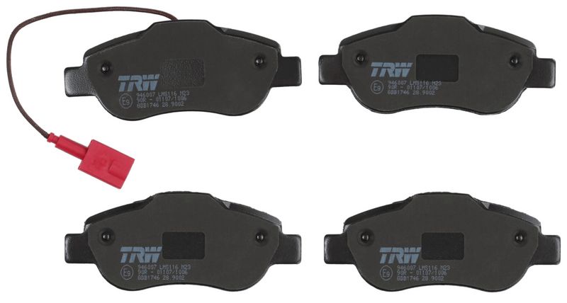 TRW GDB1746 Brake Pad Set, disc brake