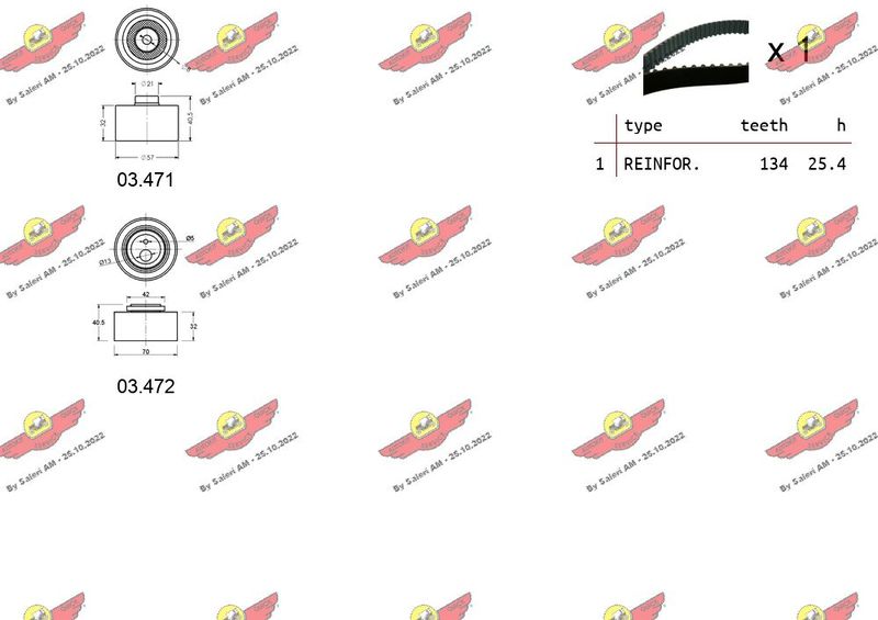 AUTOKIT 04.5218 Timing Belt Kit