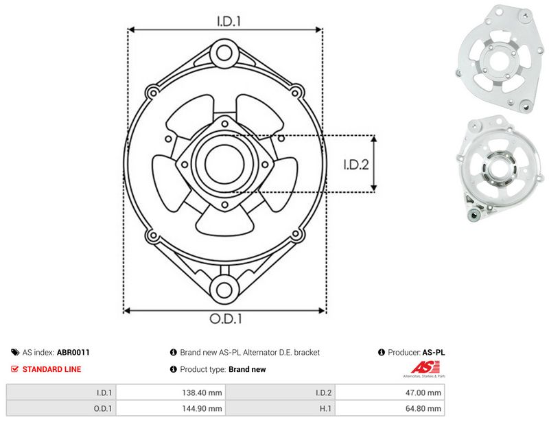 AS-PL ABR0011 Protective Cap, alternator