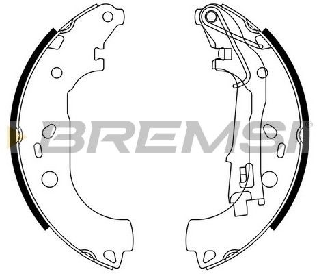 Комплект гальмівних колодок, Bremsi GF0161